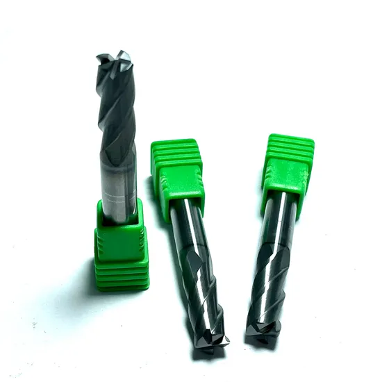 CNC Machine Straight Ultra Hardness HRC65 Tungsten Carbide Tungsten Steel Stainless Steel HSS 4 Flute Flat End Mill
